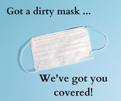 With any drycleaning order we will clean your cloth masks for free! Ask us for more details!