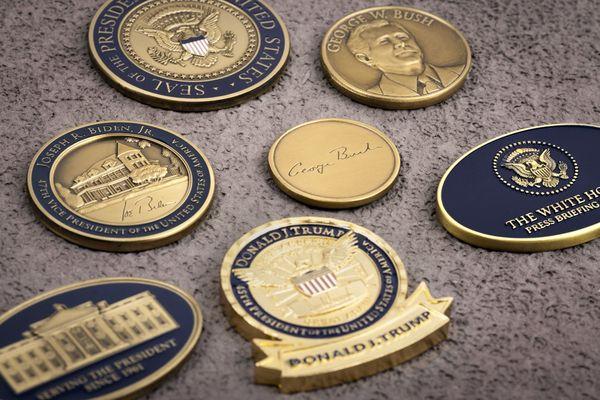 We've provided challenge coins and other commemorative keepsakes for some of our nations important people, places, and events.