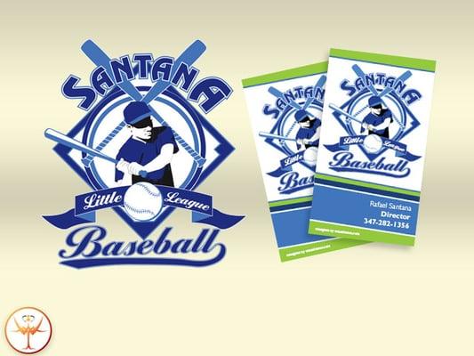 The Logo and business card design for Santana Little League from Yonkers, NY