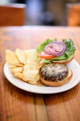 Enjoy one of our famous burgers.