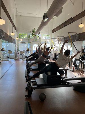 You'll find that our classes fuse the Pilates principles and many classical Pilates movements in with functional athletic movement.