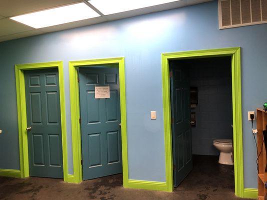 Three bathrooms