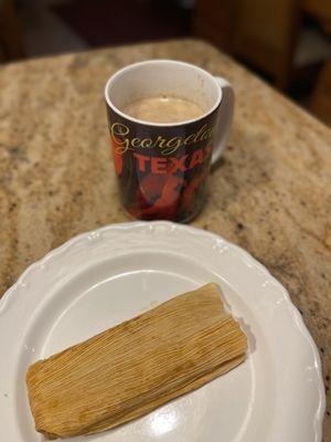 Bean, cheese jalapeño tamale