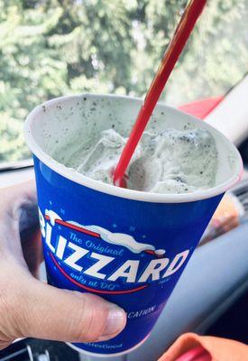 Dairy Queen, Aston -- mint chocolate chip Blizzard