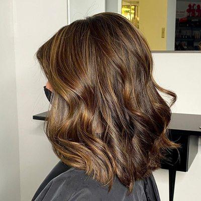 Balayage and woman's cut by Brittany