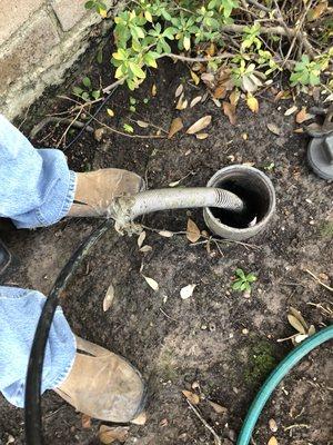 Sewer line inspection with Camera