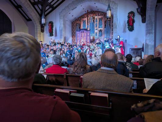 Ensemble of participants for the annual Boar's Head Festival 12/30/2023