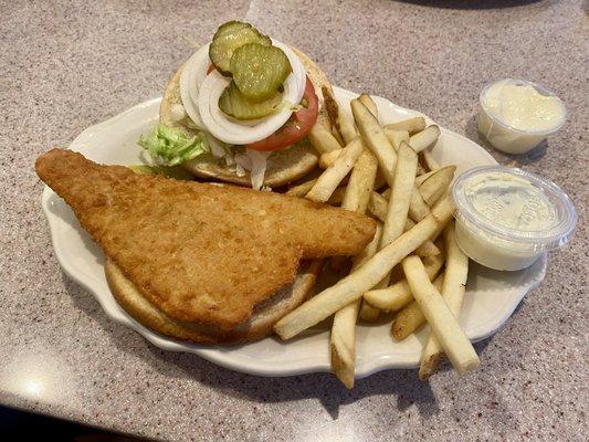 Fried Flounder Sandwich