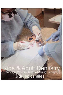 Brave dental patients starts seeing their dentists at an early age.  ADA recommends dental visits as early as 1 year old!