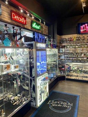 Inside hookah store