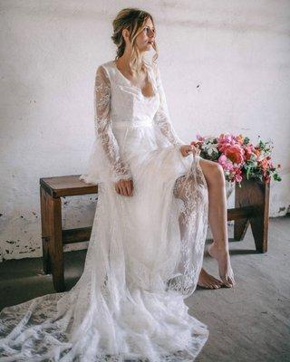 Our Primrose Gown at a recent styled shoot in Santa Barbara, CA.