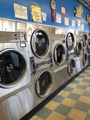 Our dryers get hotter than any other laundromat.