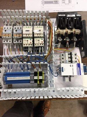 We can wire any control cabinet, high voltage or low voltage, we design for your needs and power supply