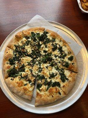 12" White Greek Pizza