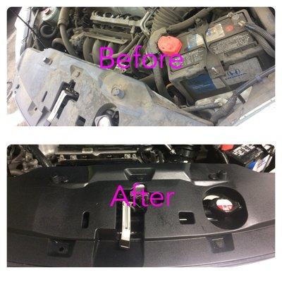 Engine bay cleaning $85