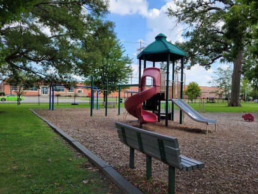 Playground and tire swing