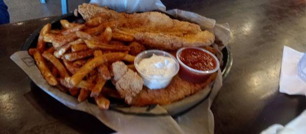 Fried Catfish and fries