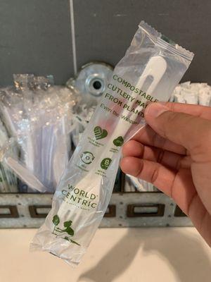 Compostable cutlery