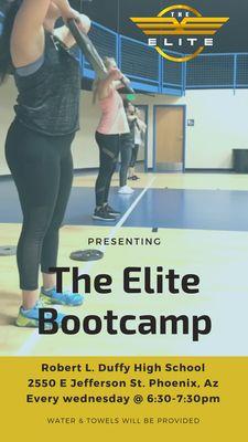 The Elite Bootcamp every wednesday!!