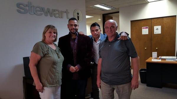 Congratulations to my buyer (2nd from left) long time renter, now a proud home owner. Memorable last moment with Sellers.