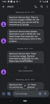 Outages nearly every week, not weather related. Hope you don't depend on reliable internet for your work. It's like the 1990s here.