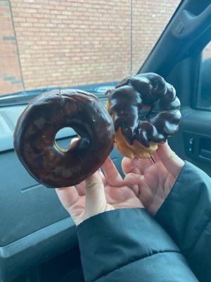 Cruller and a chocolate dip