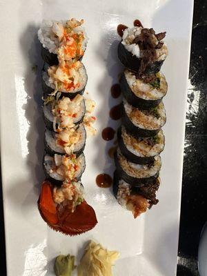 Lobster Roll and Koshi Roll