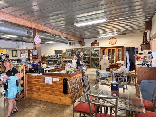 The cute grocery and deli on premises.