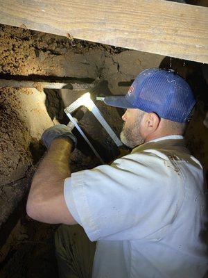 Water leak under house