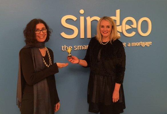 January 2017 - Awarded Sindeo 10 of 10 Award for consistently receiving 10 star ratings from purchase and refi clients.