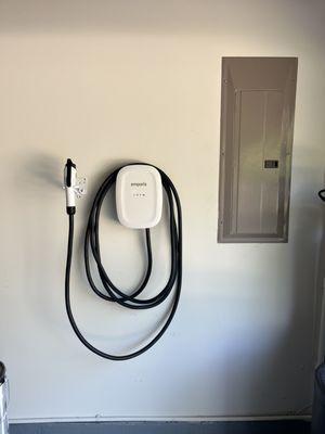 EV charger typical installation