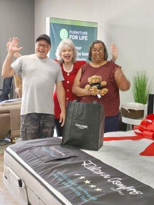 Happy Village owners of their new x10 number bed!