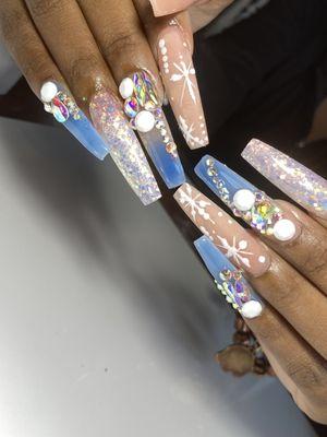 Full set with nail art