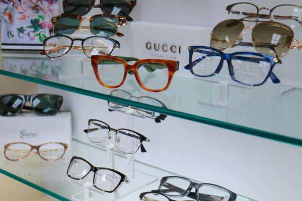 Gucci is so in right now! You'll find an exclusive collection of hand-selected styles at Hillmoor Optical.