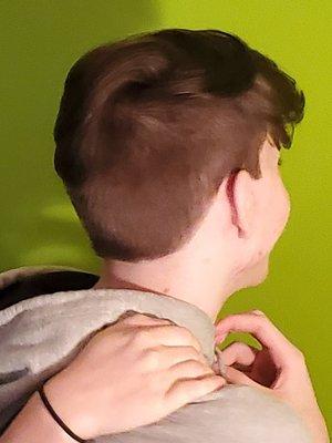 My son's pandemic hair is gone.  :)