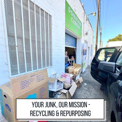 Reduce, Reuse, Recycle. Legacy Junk Removal is committed to being ECO friendly  .