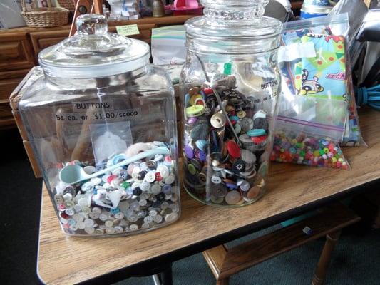 Buttons, buttons and more buttons for crafting