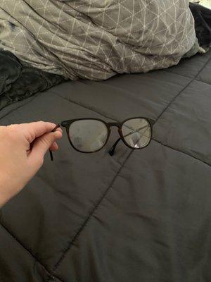 One pair of my glasses