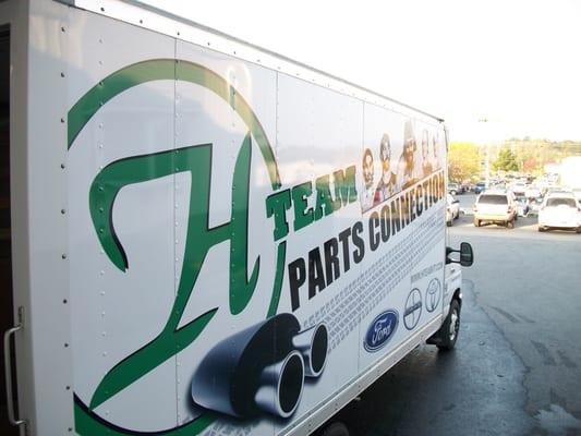 Our parts trucks deliver parts throughout VT, NH, and northern NY