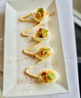 Appetizer: Million Dollar Deviled Eggs