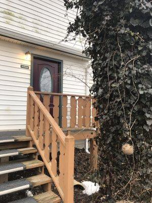 Front door of the guest farmhouse