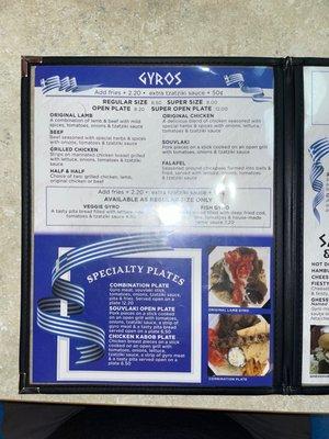 Gyros & Speciality Plates