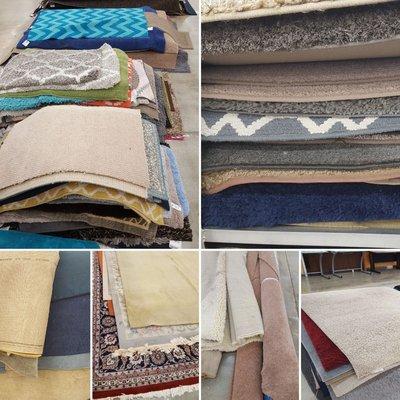 We keep a wide selection of area rugs in stock.