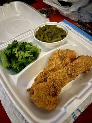 2 Piece Hand Breaded Catfish