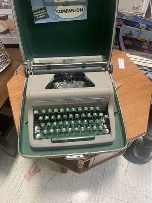 The typewriter I bought.