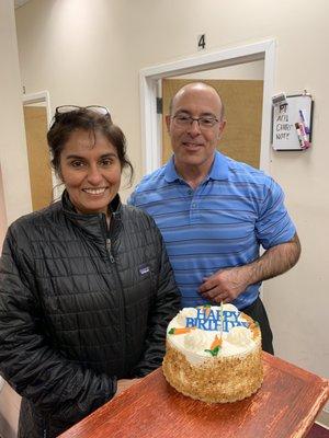 Dr. Saraceno Chiropractor birthday celebration