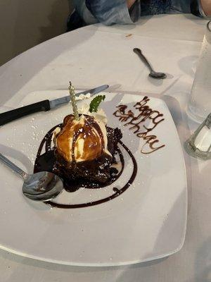 Surprise Birthday dessert