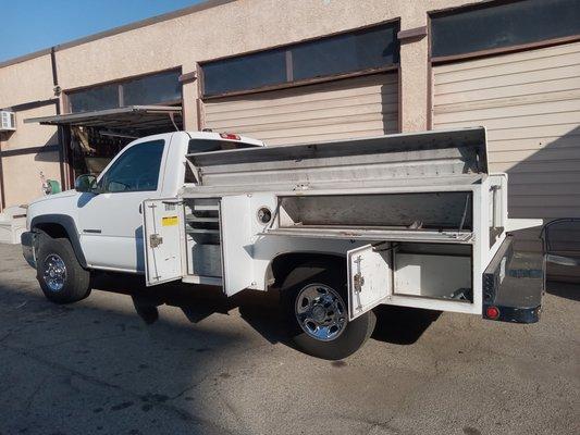 SEVERAL VERY CLEAN UTILITY TRUCKS FOR SALE