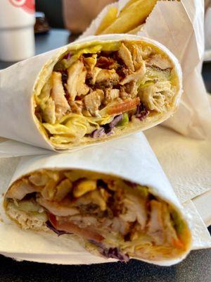 Doner kebab wrap