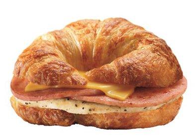 pork roll egg,cheese on croissant